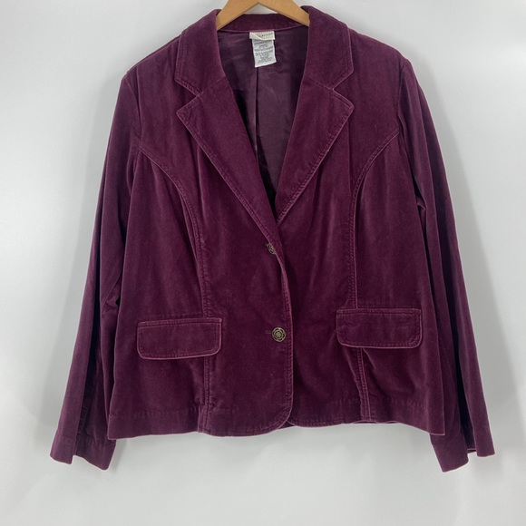 White Stag plum Valour  blazer jacket button front two pockets extra large - Picture 13 of 13